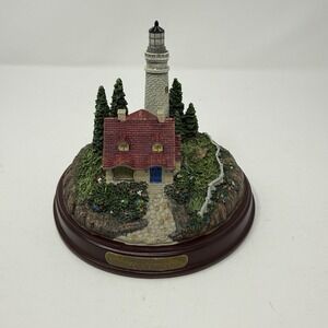 Vintage 1999 Thomas Kinkade Battery Lighted Lighthouse - Clearing Storms